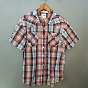 Levi Strauss Standard Fit Plaid Shirt L NWOT